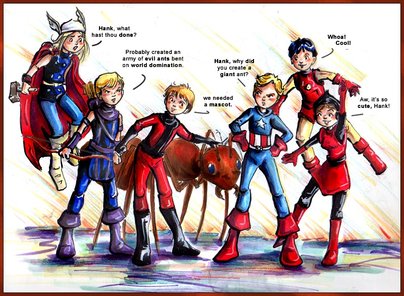 Illustration for article titled Mighty Cute Avengers: The Most Adorable Avengers Fan Art Ever!